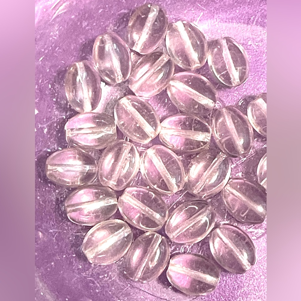 Lot of Amethyst Beads 25- 8x6mm
